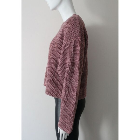 Rag & Bone Jubliee Crew Sweater Dusty Rose Size Large Merino Wool Knit - Picture 4 of 12
